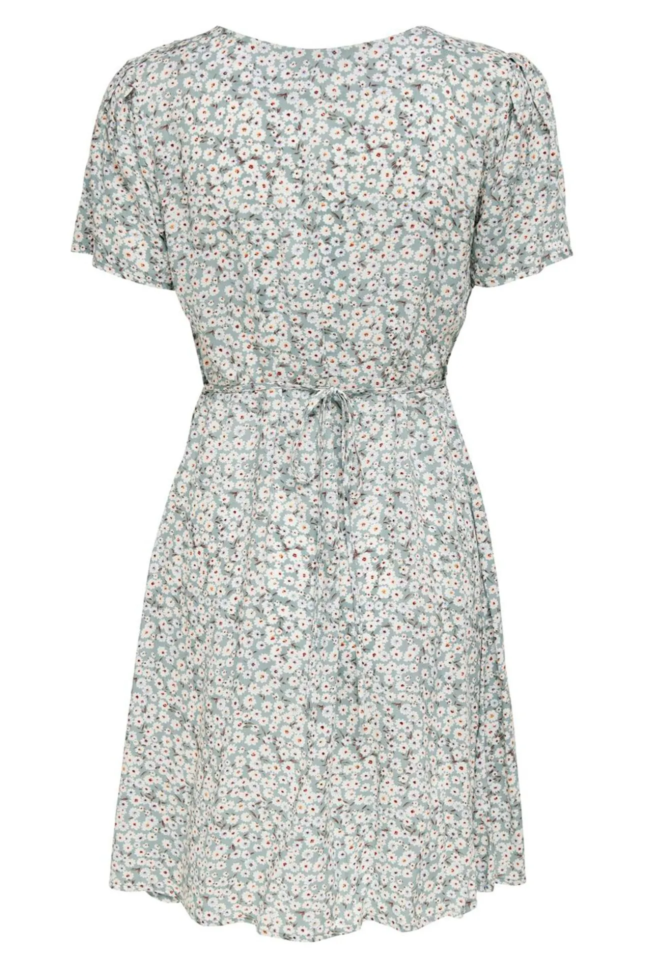 Vestido corto manga corta