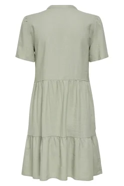 Vestido corto manga corta