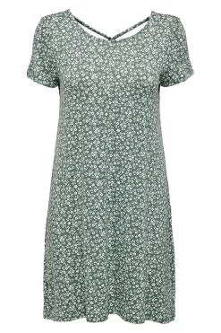 Vestido corto manga corta