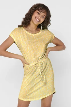 Vestido corto manga corta