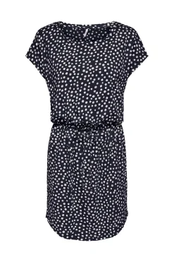 Vestido corto manga corta