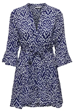 Vestido corto manga francesa