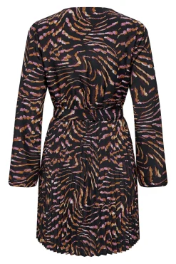 Vestido corto plisado