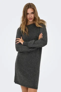 Vestido corto punto lurex