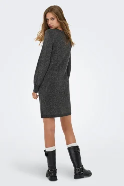 Vestido corto punto lurex