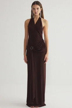 Vestido cuello halter