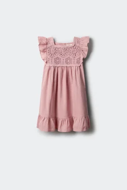 Vestido detalles crochet ni&ntilde;a