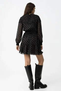 Vestido Drapead con Volantes