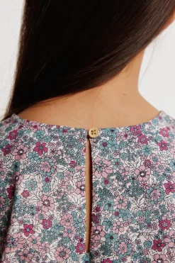 Vestido estampado flores liberty