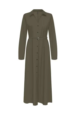 Vestido largo camisero