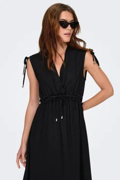 Vestido largo de lino