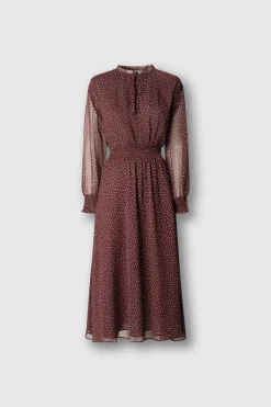 Vestido largo de manga larga