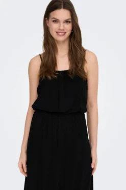 Vestido largo de tirantes regulables