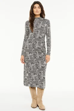 Vestido largo estampado