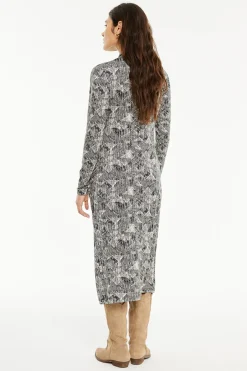 Vestido largo estampado