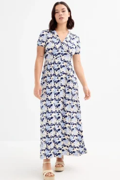 Vestido largo estampado