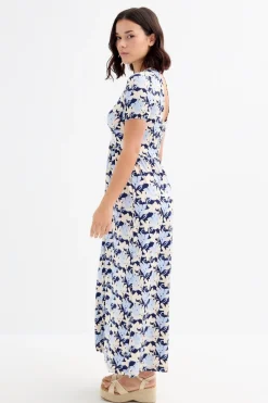 Vestido largo estampado