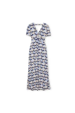 Vestido largo estampado