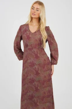 Vestido largo estampado