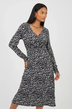 Vestido largo estampado