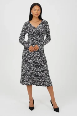 Vestido largo estampado