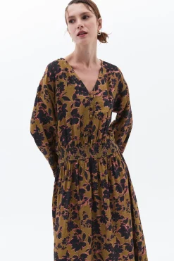 Vestido largo estampado