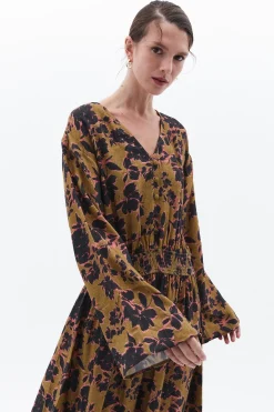 Vestido largo estampado