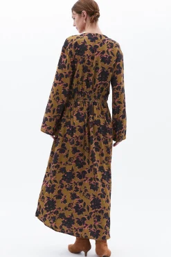 Vestido largo estampado