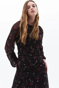 Vestido largo estampado