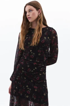 Vestido largo estampado