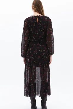 Vestido largo estampado