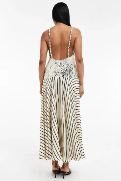 Vestido largo estampado