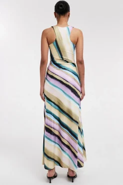 Vestido largo estampado