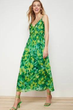 Vestido largo estampado