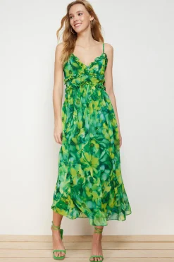 Vestido largo estampado