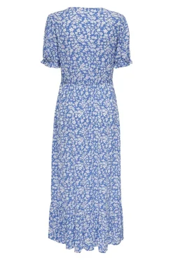 Vestido largo manga corta