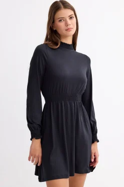 Vestido Manga Larga Cuello Sub