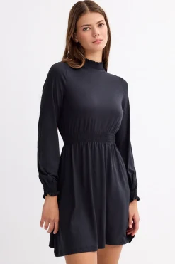 Vestido Manga Larga Cuello Sub