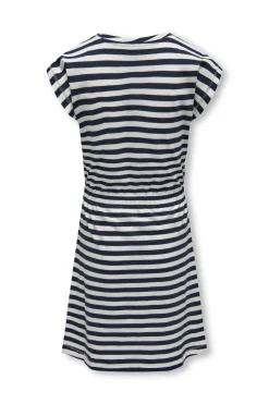 Vestido marinero a rayas de manga corta