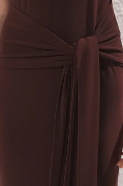 Vestido maxi ajustado