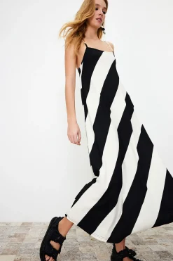 Vestido maxi de tirantes