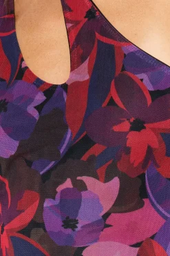 Vestido midi ajustado cut out