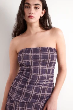 Vestido midi bandeau