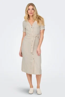 Vestido midi camisero