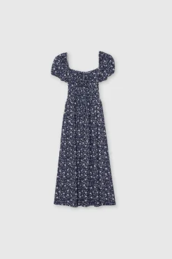 Vestido midi con abertura