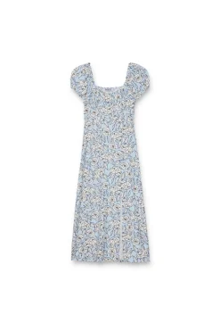 Vestido midi con abertura