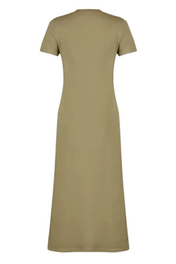 Vestido midi de manga corta