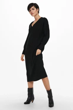 Vestido midi de punto