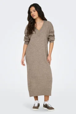 Vestido midi de punto