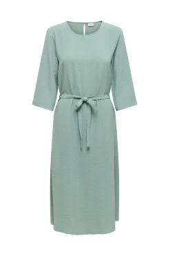 Vestido midi manga 3/4